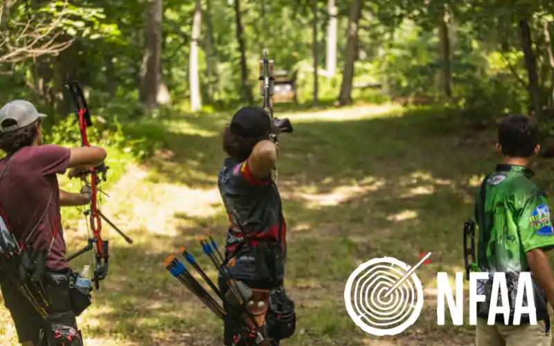 Group of archers at USA Archery outdoor national event