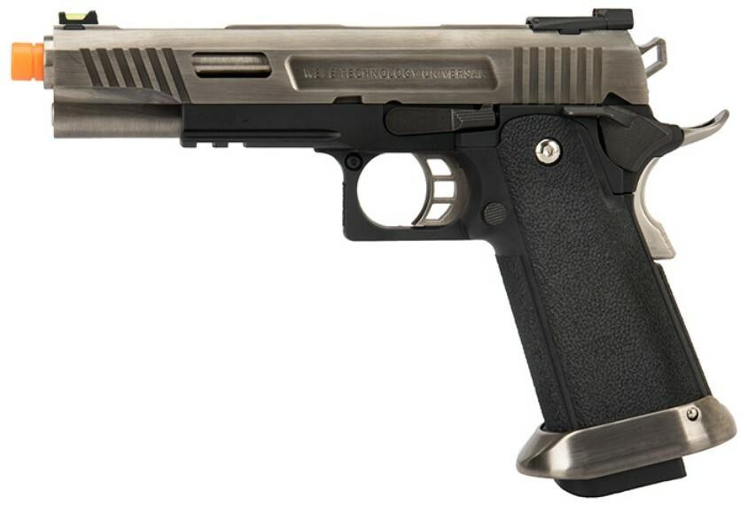 WE Tech Hi-Capa 5.1 T-Rex Competition Gas Blowback Airsoft Pistol, Silver |  Airsoft Station